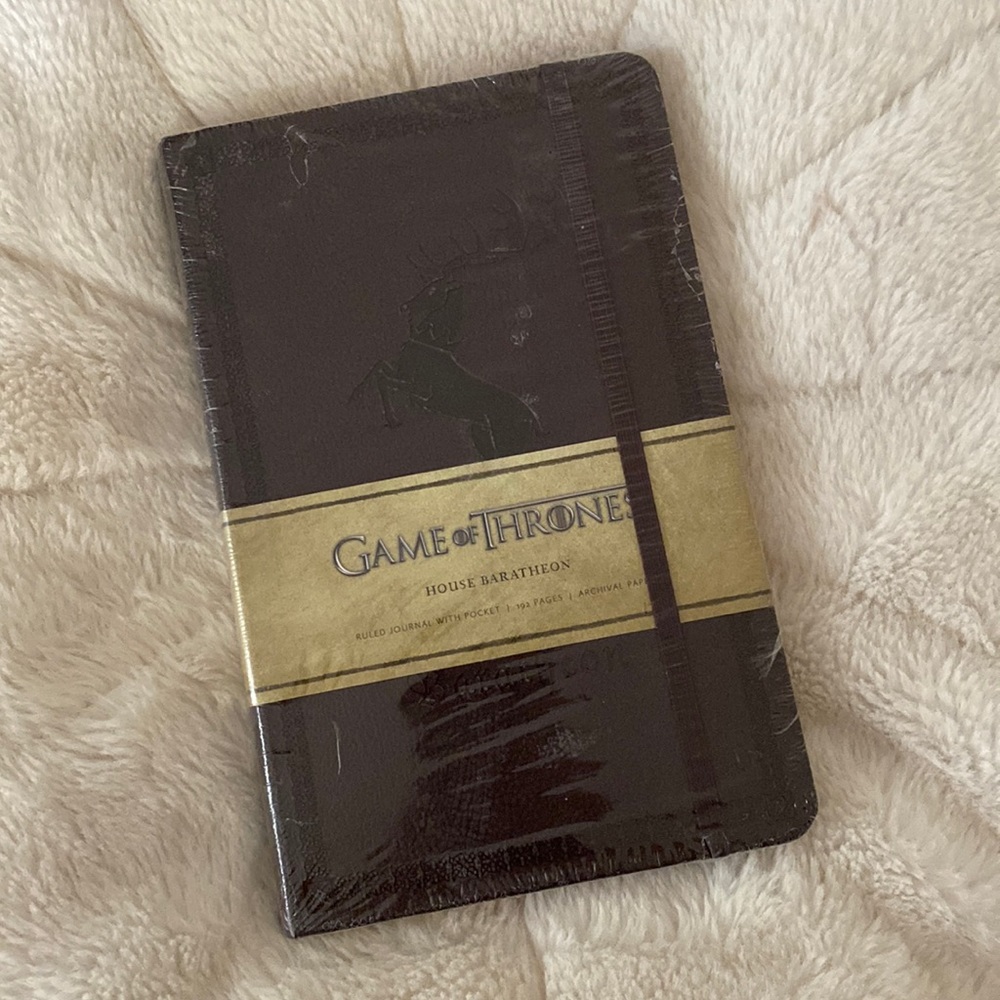 Game of Thrones House Baratheon ruled journal with pocket NEW